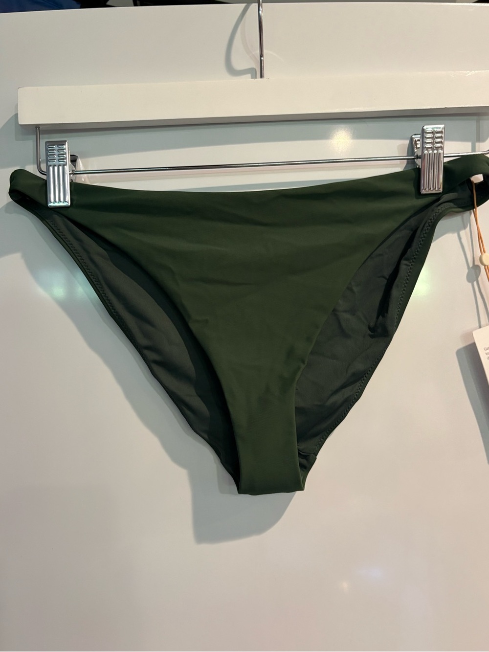 Quince Italian Low Rise Bikini Bottom in Palm